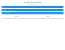 Tablet Screenshot of mumblesmedicalpractice.co.uk